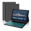 Кожаный чехол для планшета Samsung Tab A9 Plus с Bluetooth-клавиатурой с подсветкой и слотом для стилуса S11