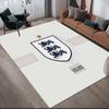 England National Men's Football Team Flannel Pattern Square Carpet,Area Rug,Carpet Rug for Living Room Bedroom Sofa Playroom Decor,Non-slip Floor Mat