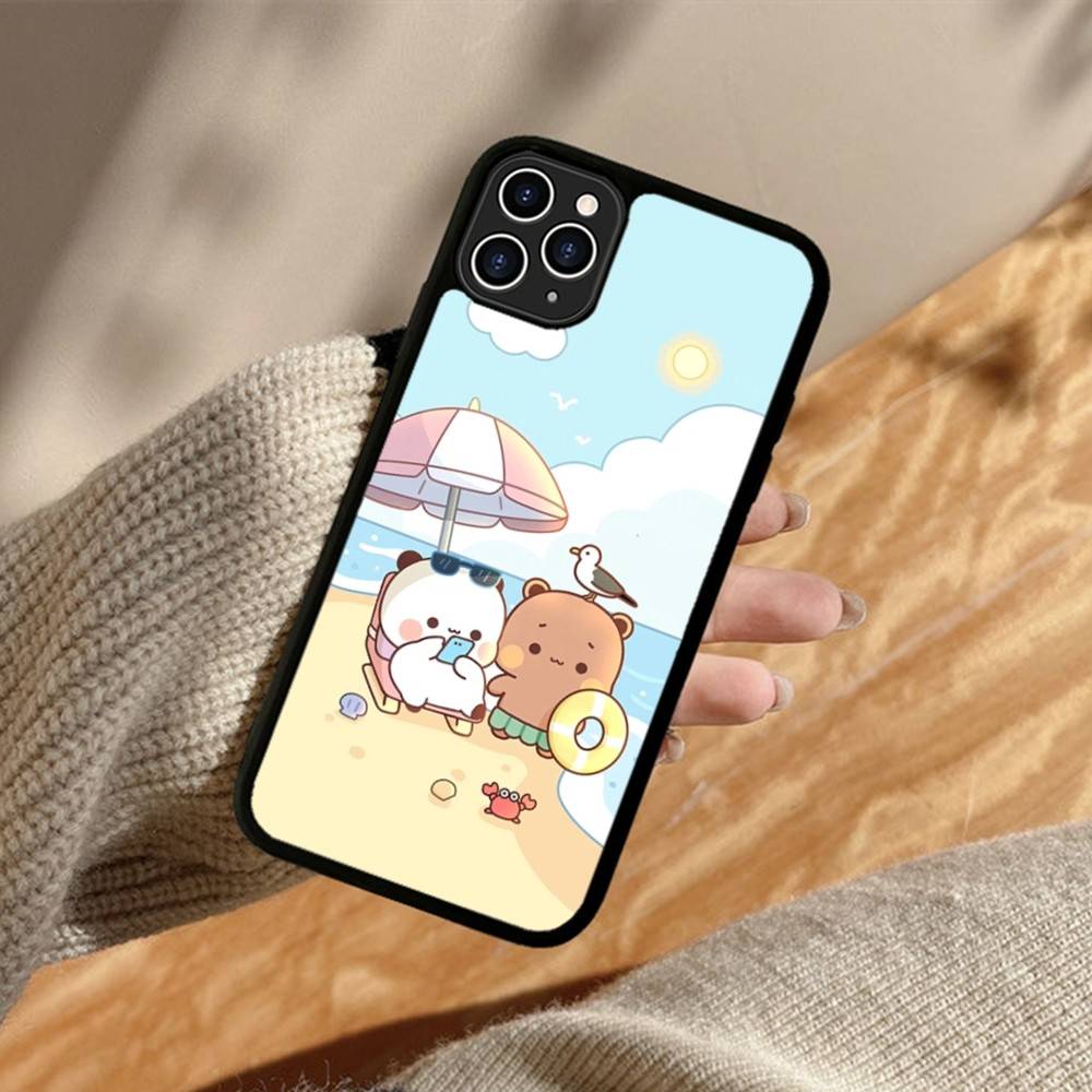 Cute Bubu Dudu Cartoon Phone Case For Iphone 11 12 13 14 15 Pro Max 17 16 Plus Hard PC+TPU Back Cover