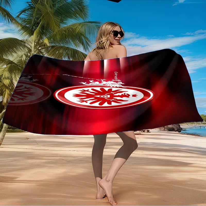 Eintracht FC Crest Beach Towel Microfiber Beach Towel, Lightweight and Quick-Dry, for Summer Travel, Swimming Pool Fan Birthday Gift