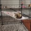Ice Silk Cooling Hanging Bed Skin-Friendly Guinea Pig Nest Pet Hammock Nest  Cage Accessory