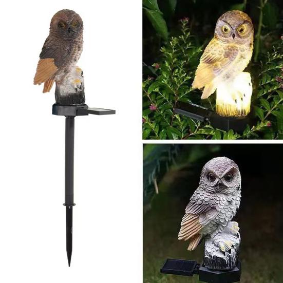 1/2 шт. Солнечный светильник-сова на колышке, погодостойкий, водонепроницаемый, для улицы, сада, двора, дорожки, патио, газона, Солнечная птица, светодиодная декоративная лампа
