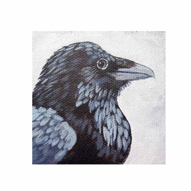 Lord Raven Moon Art Холст Картина Белая ворона Настенные постеры и принты для гостиной Спальня Домашние фотографии Украшения Cuadros