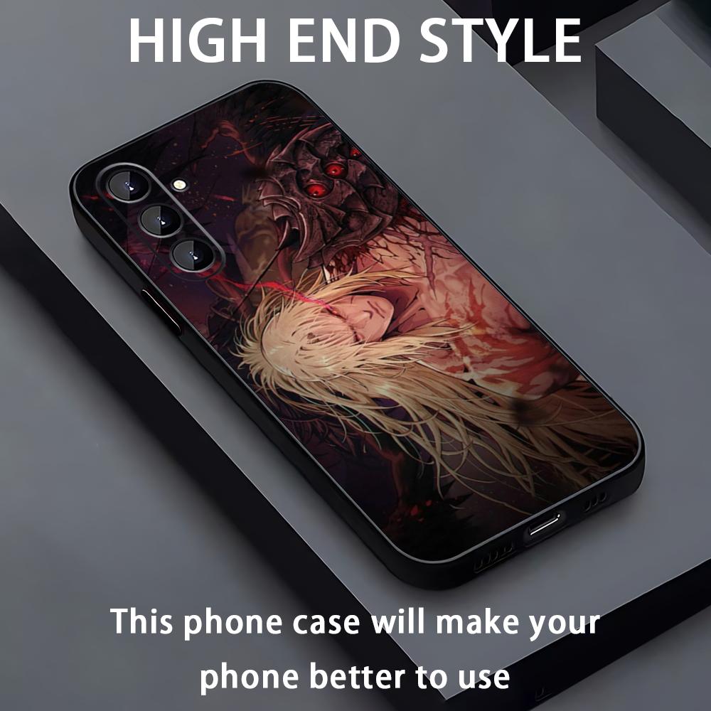 НОВАЯ ИГРА первый берсерк Хазан DNF Чехол для телефона для Samsung Galaxy A56 A16 A36 A26 A06 A55 A54 A15 A35 A25 Мягкий Черный