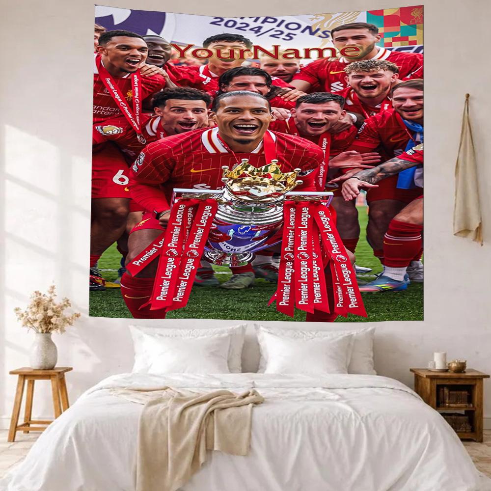 Liverpool Custom Your Name Wall Decor Tapestry Art For Pet Memorial Birthdaywedding Party Backdrop Family Gift
