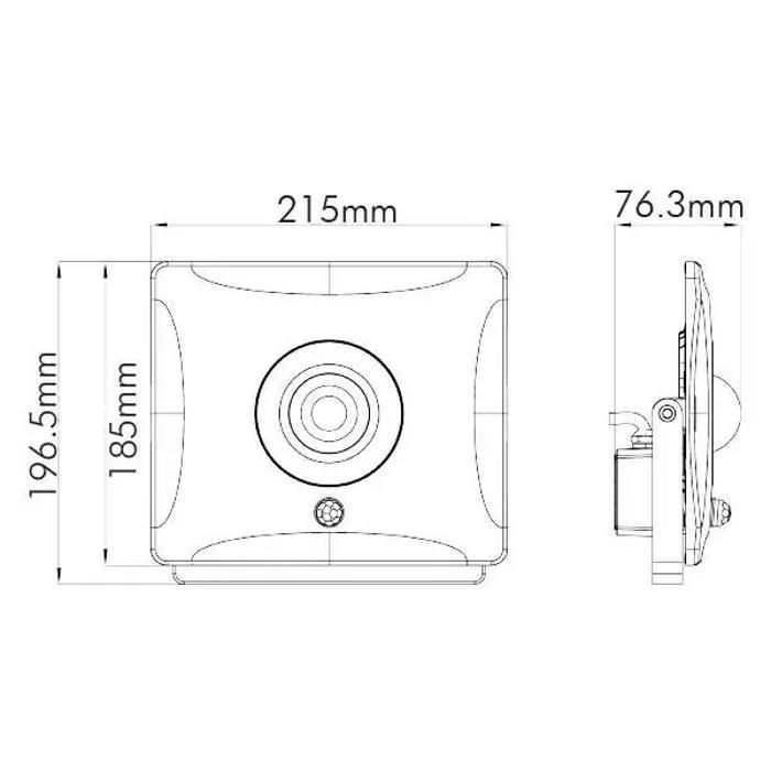 Projecteur LED YUKON-S 30W IP65 avec détecteur