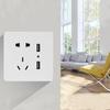 OPRLCC Dual USB Wall Socket with 5-Hole AC Outlet