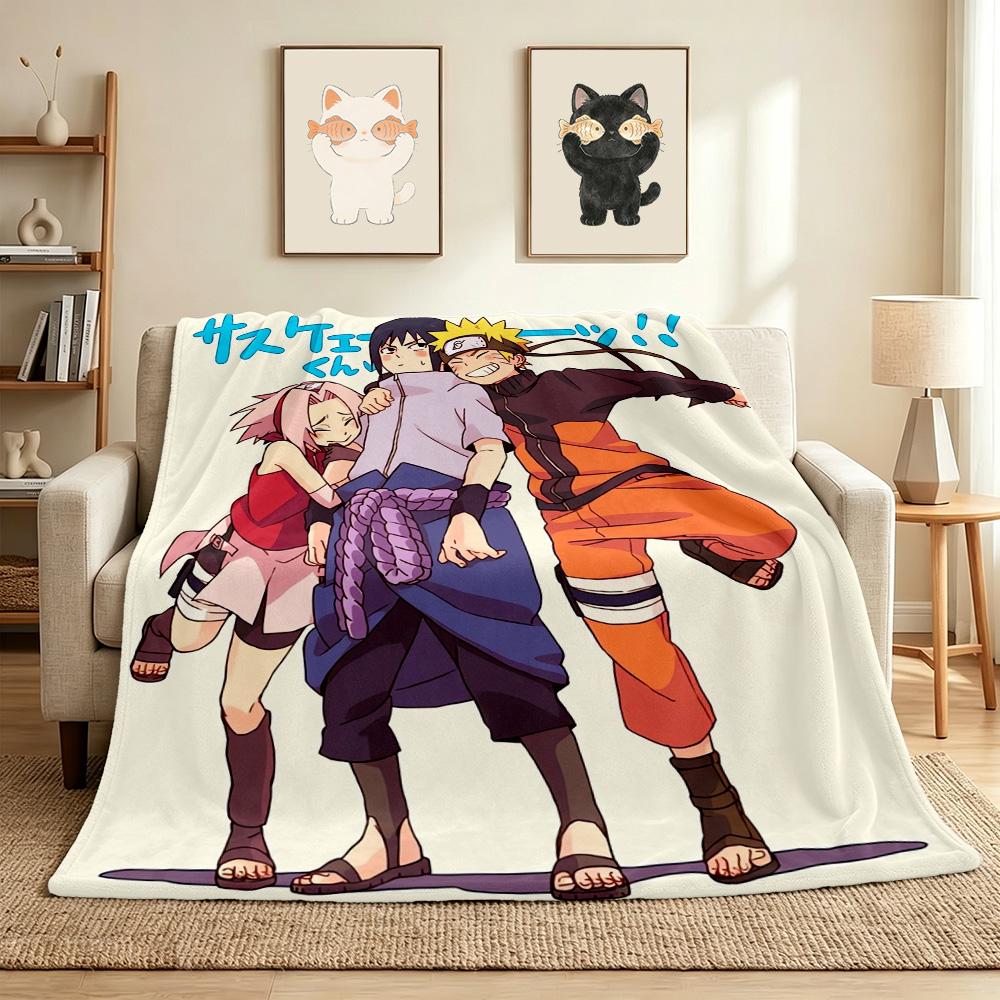 Naruto Team Flannel Blanket Throw Blanket Soft Warm Sofa Bed Camping Car home Decor Unique Christmas Gift C9301929