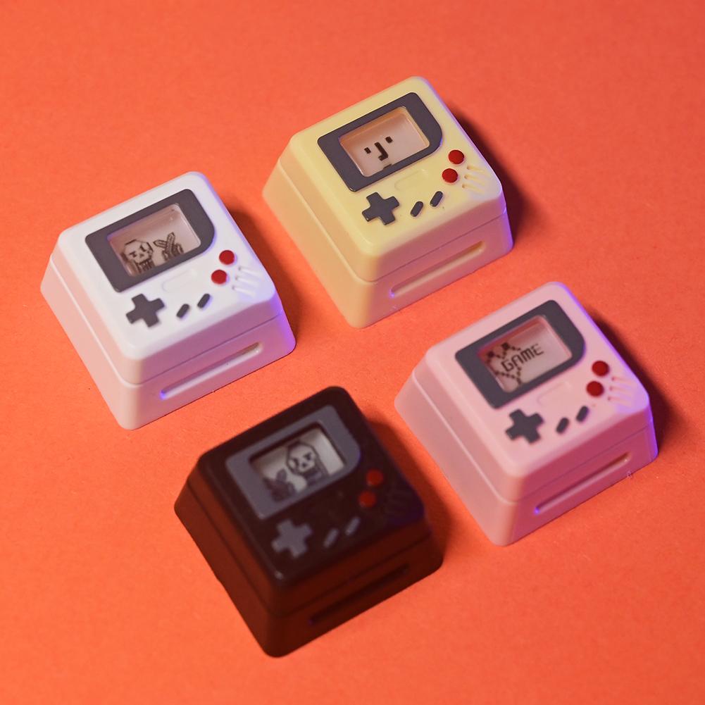 K-04 Колпачки для клавиш 3 в 1 Замена для механической клавиатуры Колпачки для клавиш в стиле ретро Колпачки для игровых консолей Симпатичные прозрачные колпачки для клавиш Костюм