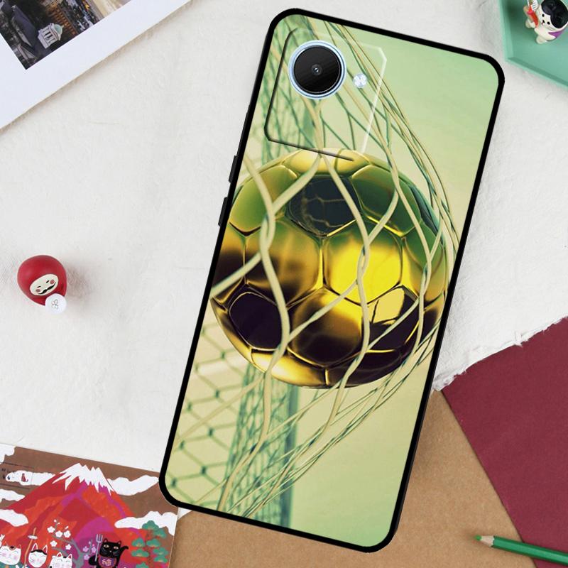Чехол Football для Realme 13 Pro Plus 14 12 10 11 GT 6 5 6T GT7 Pro C51 C21Y C25S C75 C67 C61 C53 C55