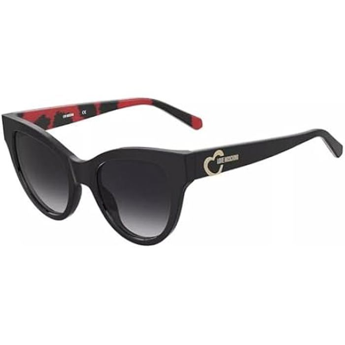 Lunettes de soleil - LOVE MOSCHINO - Mol053/s UYY/9O - Noir - Rouge - Verres gris - Mixte