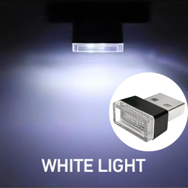 Mini Car Interior Ambient Lights Atmosphere Lamp USB LED Car Lights PC Car Decoration Light Plug and Play Decor Lamp Lighting