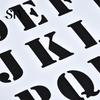 Painting Book 1 Sheet Scrapbooking Hollow Letter Alphabet Kids Design Plastic Educational Drawing Board for