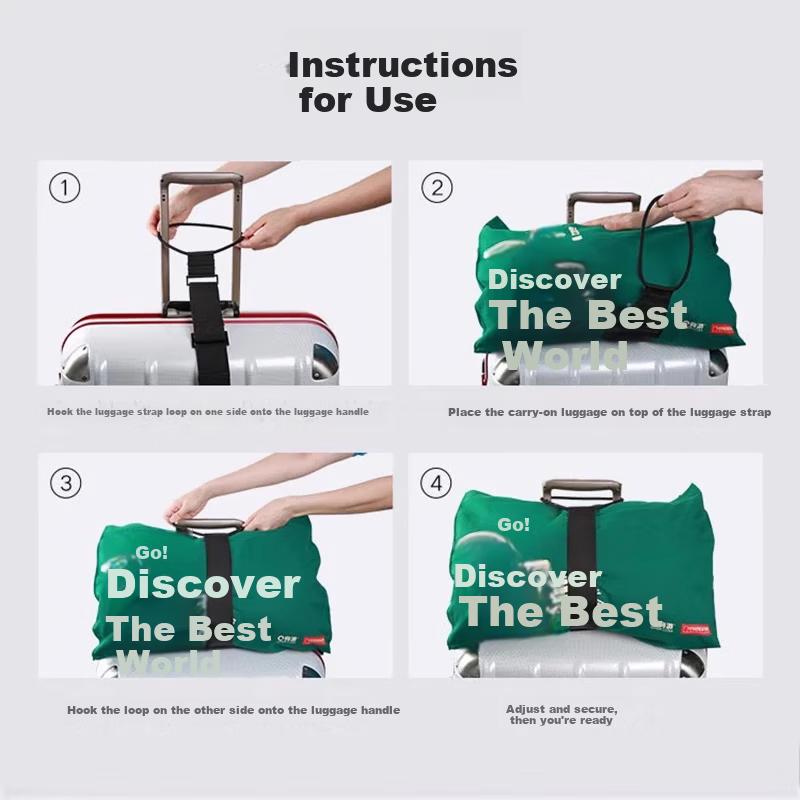 BWNK Luggage Strap Set Rainbow Color 2-Pack for Suitcase Backpack Trolley Bag Packing Binding Straps