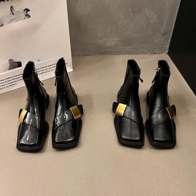 Модные ботильоны 2025 Маленькие люди Показ Высокие Корейские Ботинки на платформе Женская обувь