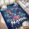Custom Name Personalized NFL Print Carpet, Versatile Home Decor Rug, for Playroom, Apartment, Balcony, Entryway, Hallway Gift