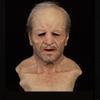 Halloween Old Man Mask Realistic Human Wrinkle Face Mask Novelty Costume, Performance Prop Party Latex Full Head Mask