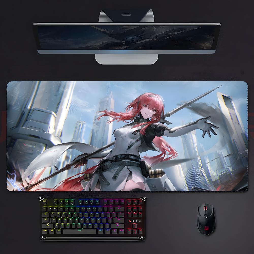 Cool Futuristic Game PPunishing Gray Raven Mouse Pad Large Gaming Mousepad With Stitched Edges Thickened Desk Mat Pc