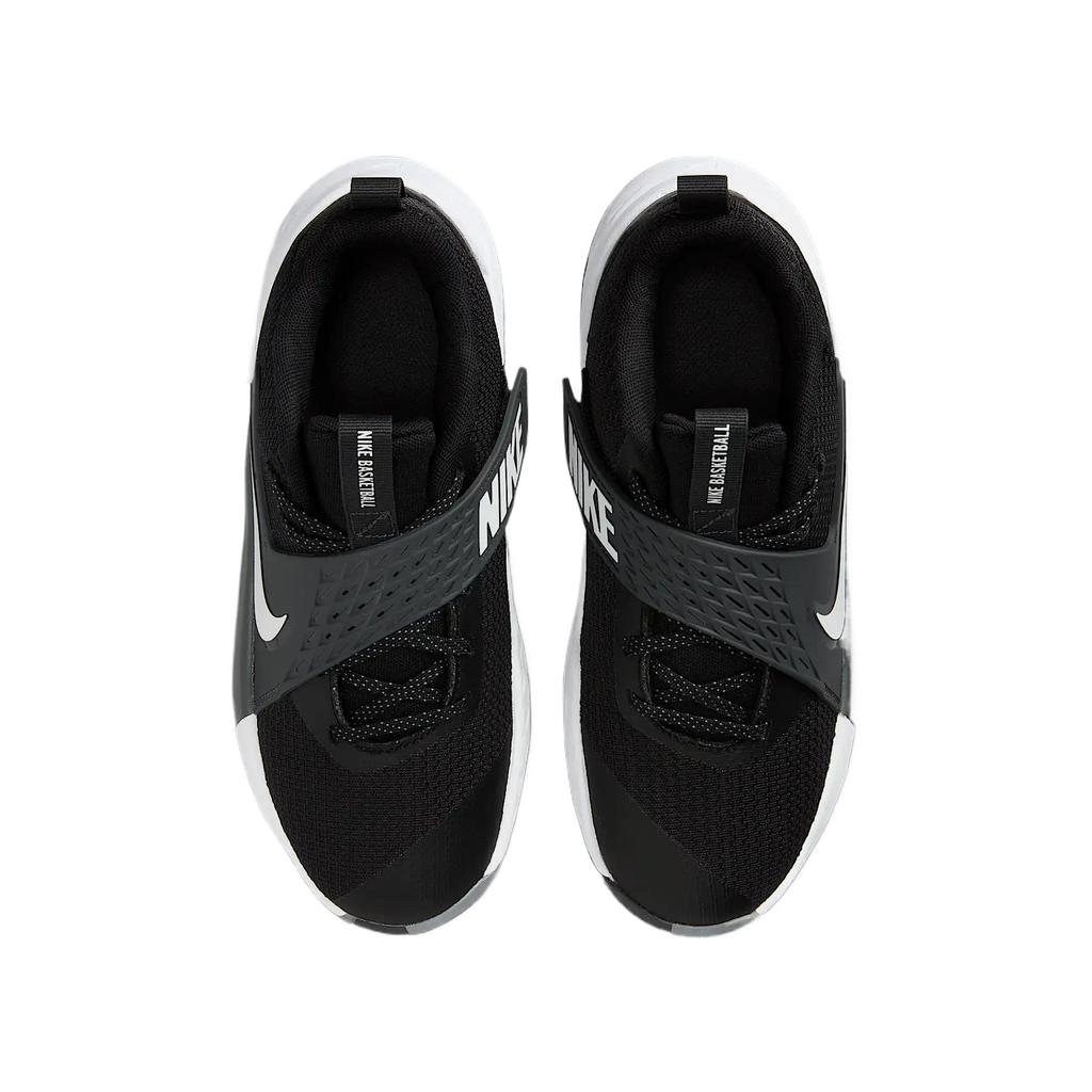 Nike Team Hustle D12 GS Черно-белые детские кроссовки Антрацит HF6279-002