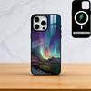 Премиальный чехол для телефона «Северное сияние» для iPhone 17, 16, 15, 14, 13, 12, 11 Plus, Pro, магнитный для Magsafe, беспроводная зарядка