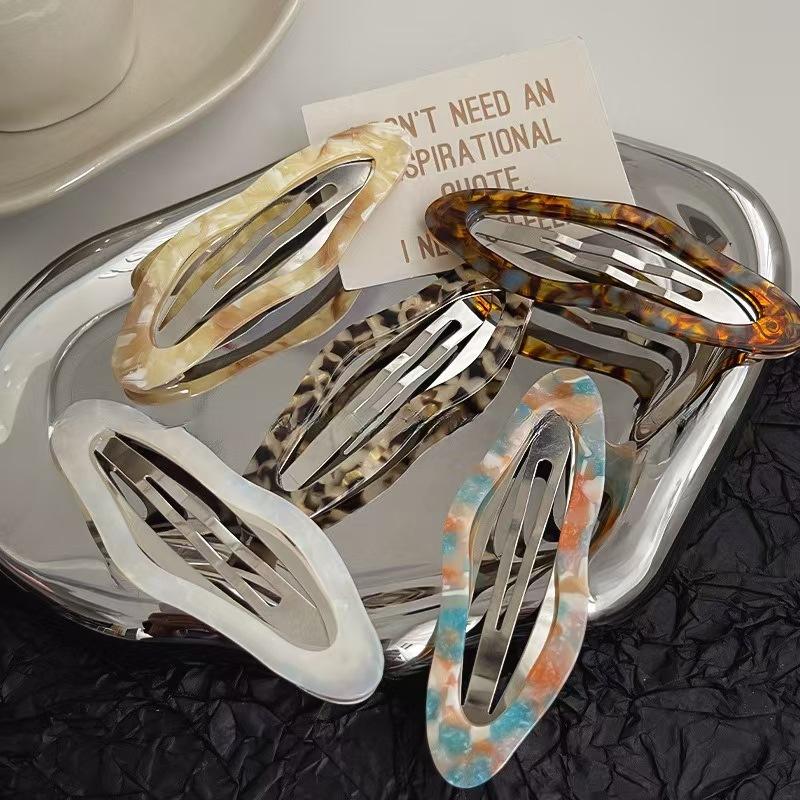 Новые Винтажные Геометрические Облачные Заколки для Волос с Боковой Челкой, Зажим BB, Сладкий Макияж, Заколки для Волос, Барретты, Головные Уборы, Аксессуары для Волос для Девочек и Женщин