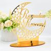 Nikitas EID Mubarak Acrylic Ornament Ramadan Decoration For Home Islamic Muslim Party Golden Moon Decor EID Gifts