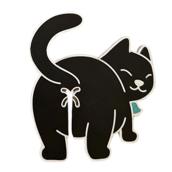 Хлебная клипса «Кошачья попа», напечатанная на 3D-принтере, держатель для пакетов для любителей кошек