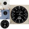 Creative Round Wall Clock With Sweep Second Movement And 24 Hour Indicator For Home Decoration