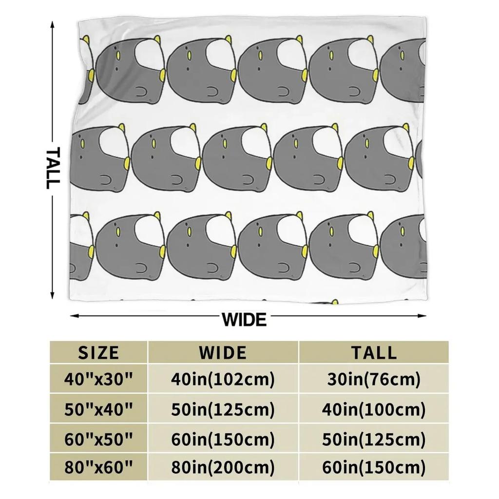 Cute Cuddly Penguin Blankets Soft Warm Flannel Throw Blanket Bedspread for Bed Living Room Picnic Travel Home Sofa