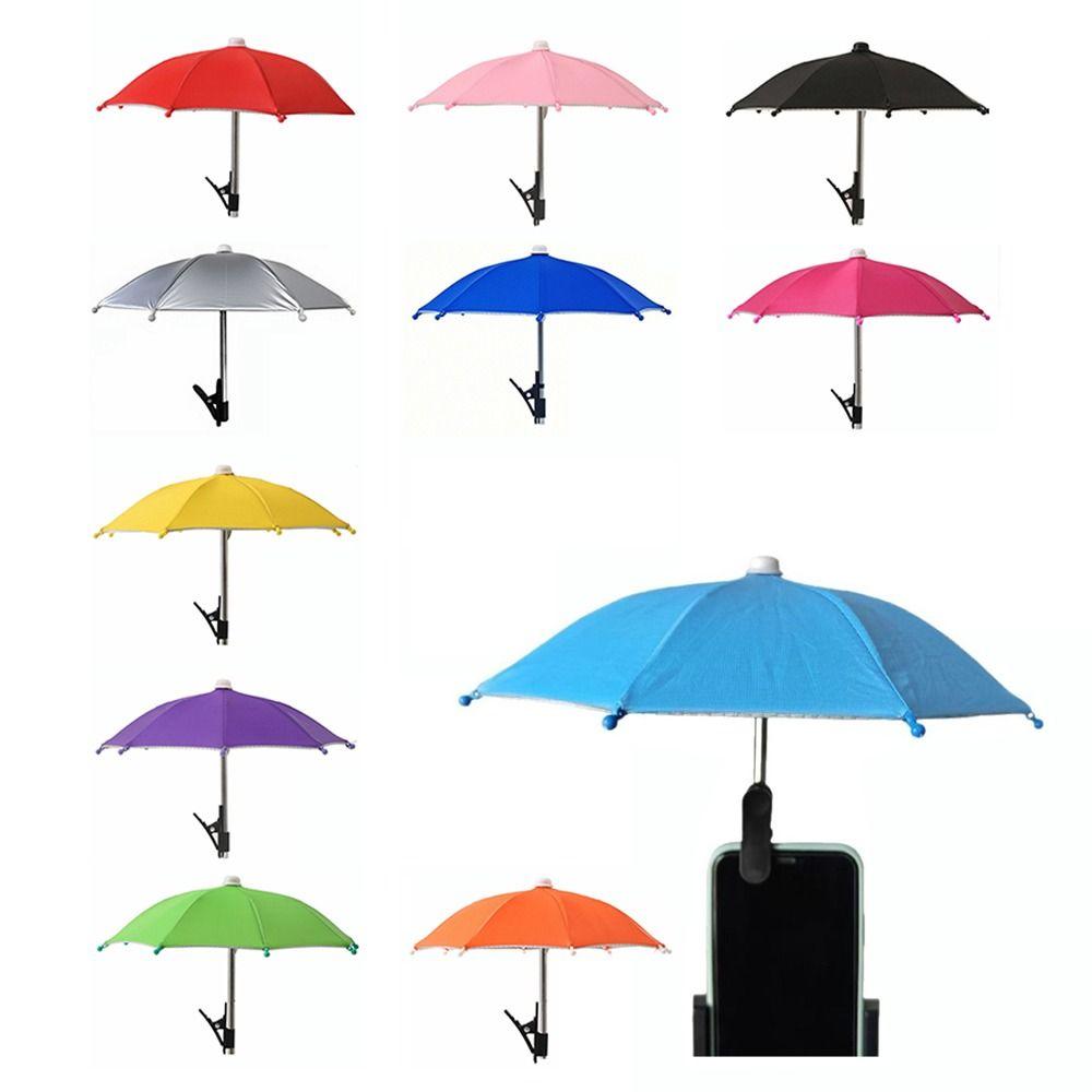 Anti-Glare Phone Umbrella Holder With Clip Phone Fixed Clip Electric Vehicle