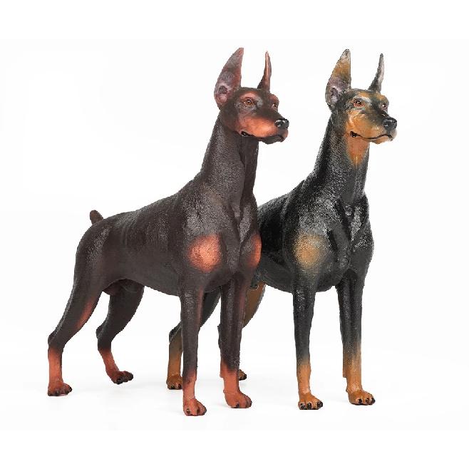 1/6 Dobermann Figure Collectible Toys Dog Animal Soldier Action Figures Kids Children Plastic Toys Gift