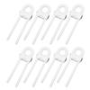 12PCS U Shaped Child Locks Safety Cabinet Childproof Latches for Storage Door Drawer Window White