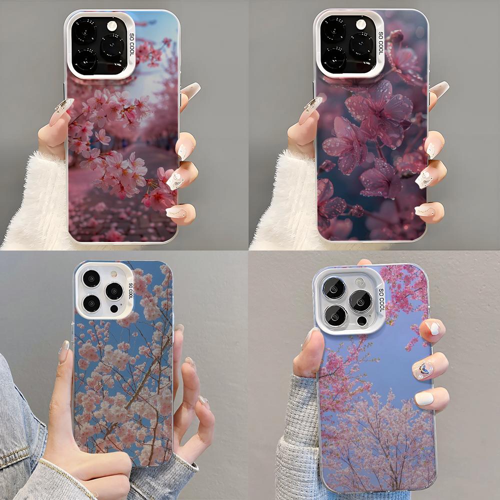 Восточная вишня сакура Чехол для телефона Чехол для телефона Для iPhone 14 16 15 11 12 13 Pro Max Mini Plus Ударопрочный чехол