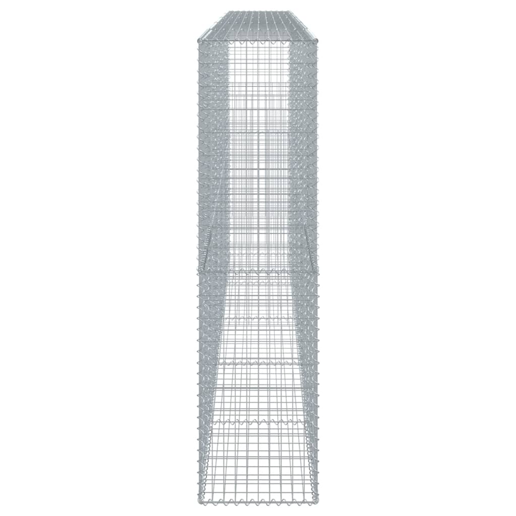 Vidaxl Kosz Gabionowy Z Pokrywą, 500X50X200 Cm, Galwanizowane Żelazo