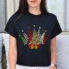 Christmas Trees Unisex Shirt Holiday Trees Tee Black Dark Heather