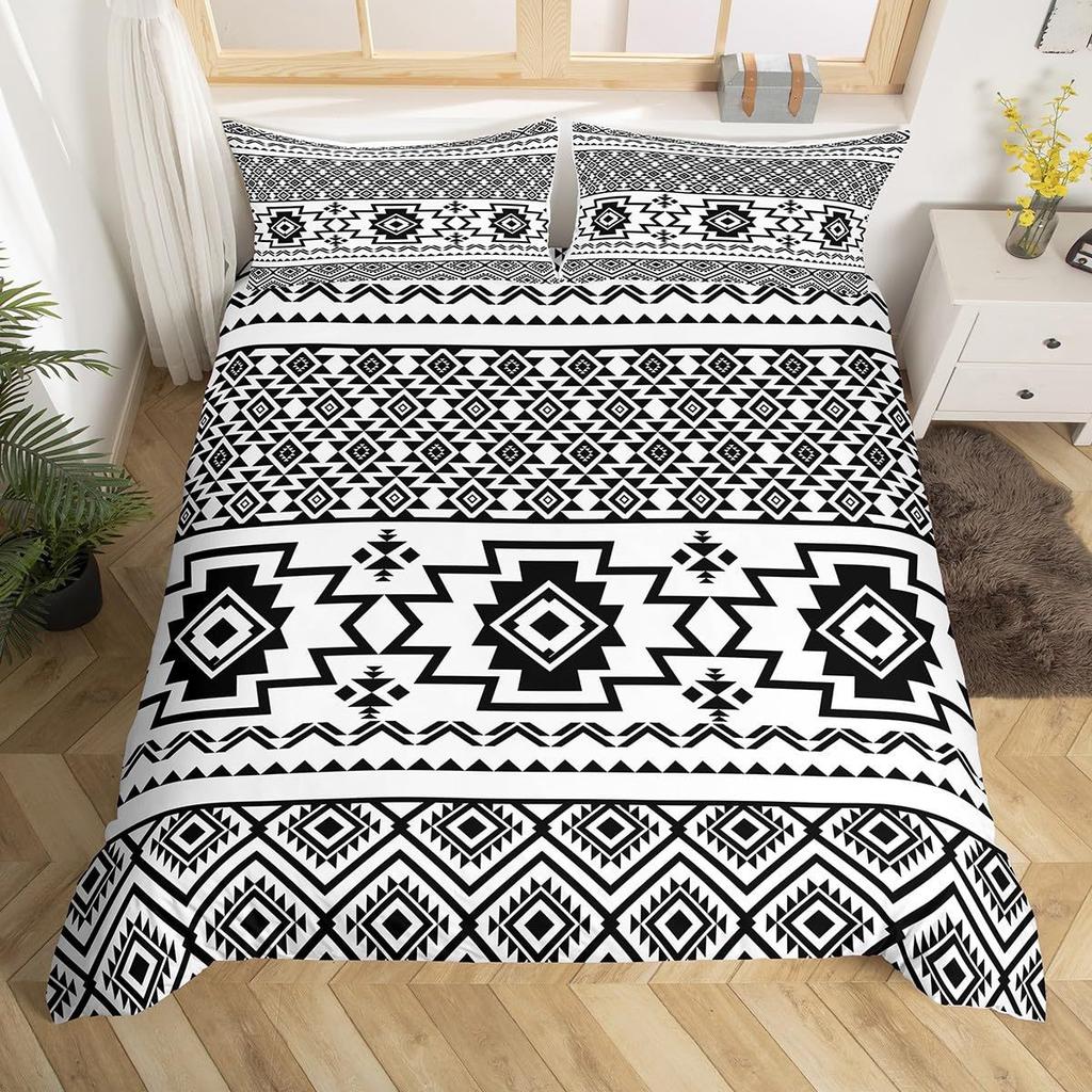 Западные фермерские животные Кожаный трехпредметный пододеяльник 3D цифровая печать Постельное белье