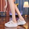 Баотоу увеличение внутренней высоты полушлепанцы женские летние 2025 новая мода толстая подошва ленивые крутые шлепанцы полуподнос женская обувь