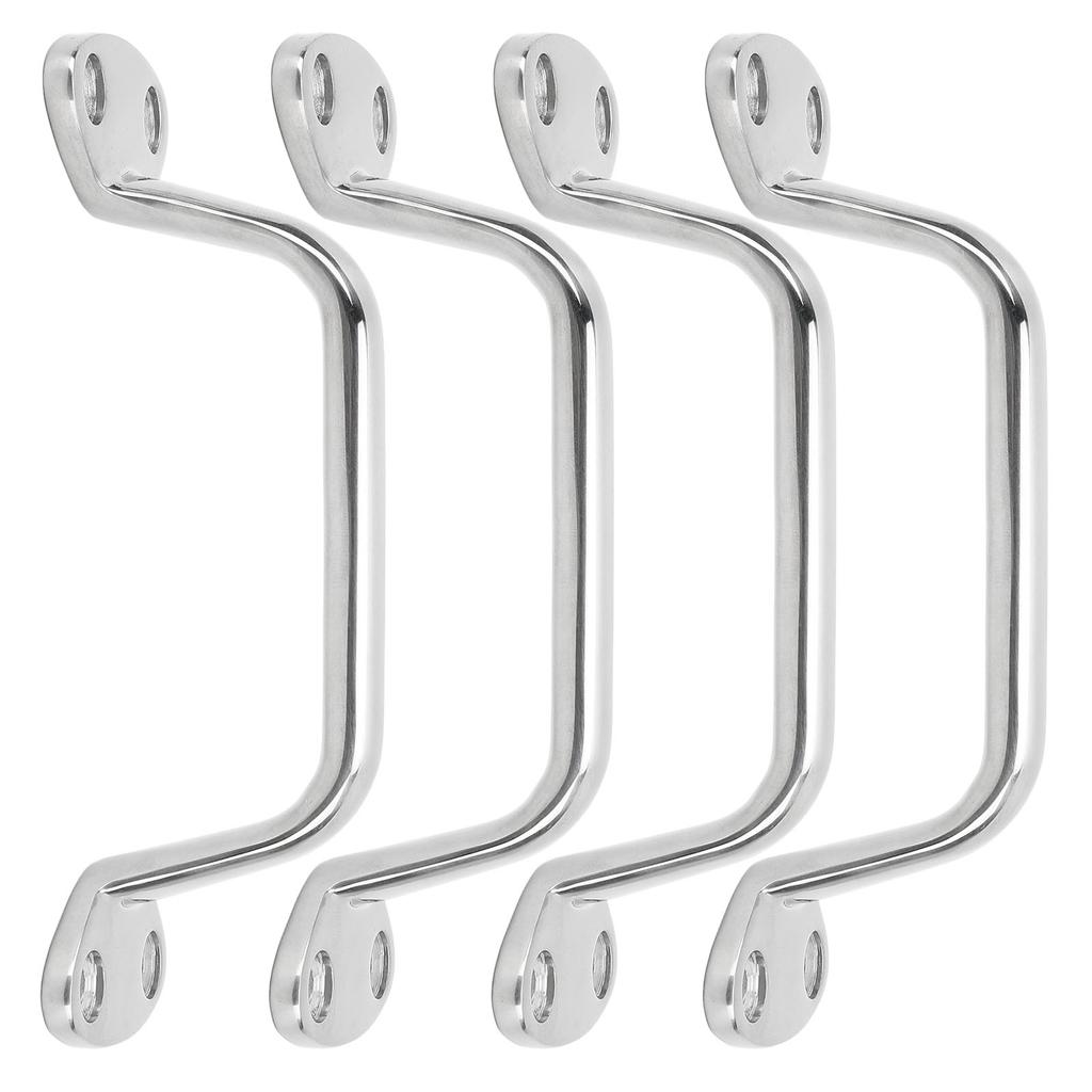 Boat Door Grab Handle 316 Stainless Steel Marine Large Cleat Door Grab Handle Handrail for Yachts Inflatable Yachts