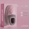 Waterproof Leather-Cotton Slippers, Non-Slip Closed Heel for Indoors