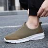 Brown Summer Mesh Men Walking Shoes Lightweight Sneakers Breathable Slip On Casual Sports Comfortable Flats Plus 48 Casual
