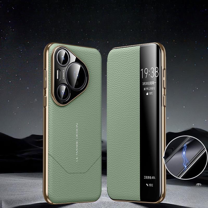 Чехол для телефона Huawei Pura70pro, откидная крышка, магнитный P70, мгновенно превращающийся в необычный мастерский противоударный кожаный бизнес-чехол