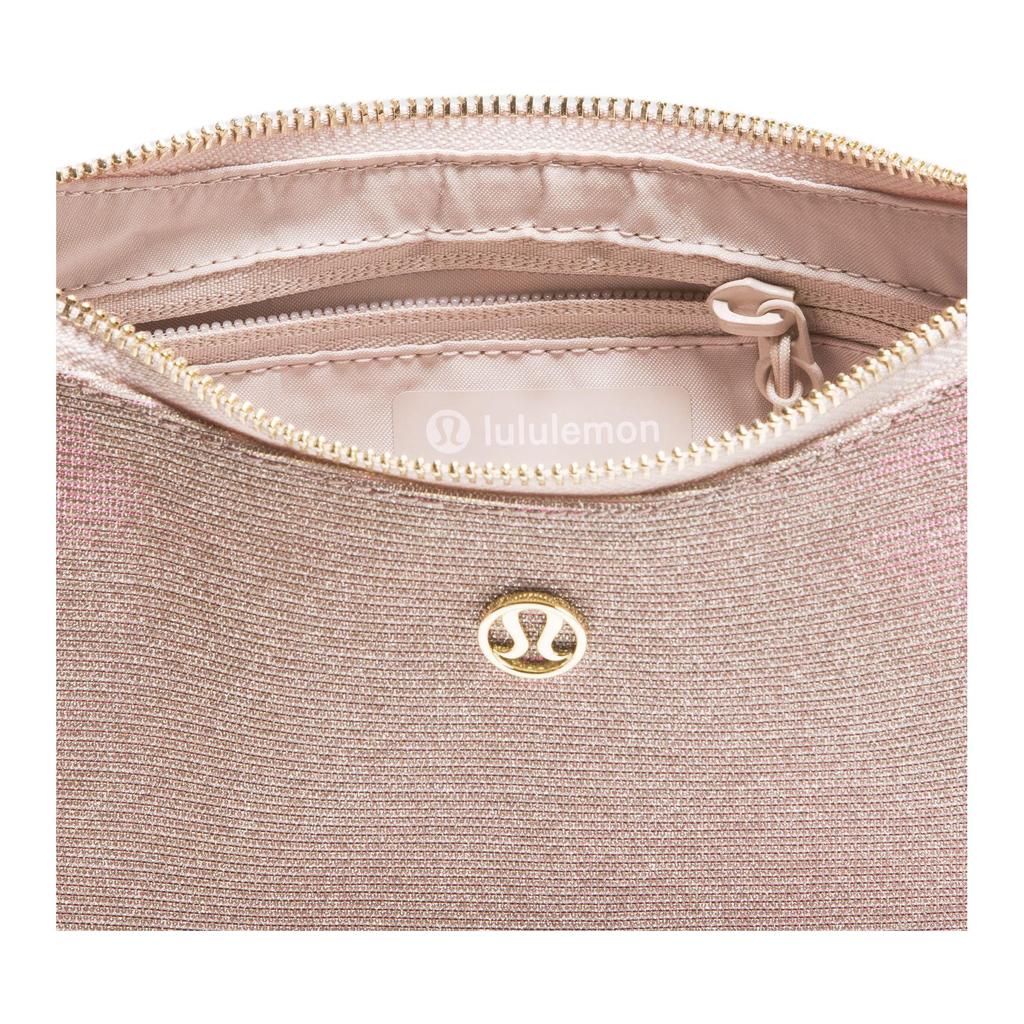 Lululemon City Essentials 1L 90s Style Casual Adjustable Shoulder Strap Mini Shoulder Bag Women bags Pink Champagne Gold LW9FW2S-074868