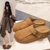 Thick-soled Retro Half-slippers Women's Autumn New Lazy People Wear Bag-head Slippers Women