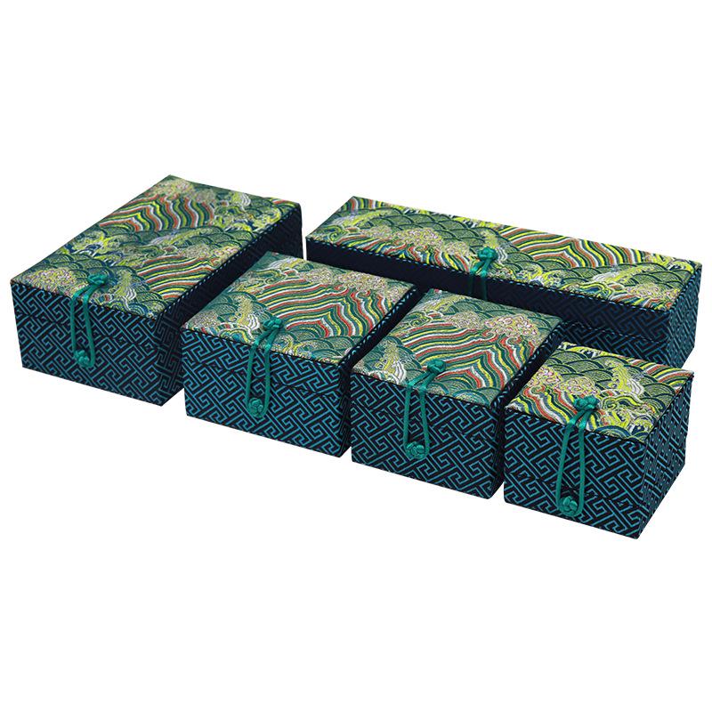 Винтажная шкатулка для драгоценностей из нефрита - Кованая застежка для колец, подвесок, браслетов и парчи