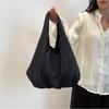 2025 New Armpit Large-capacity Cloth Bag Women's Rice Pure Fashion Casual Shoulder Bag Simple Texture Shopping Bag
