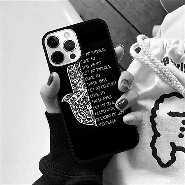 Будда Хамса Злой глаз Магия Чехол-ракушка Для iPhone 17 Air 15 16 14 13 12 Pro Max 11 Pro Max Plus Чехол для телефона