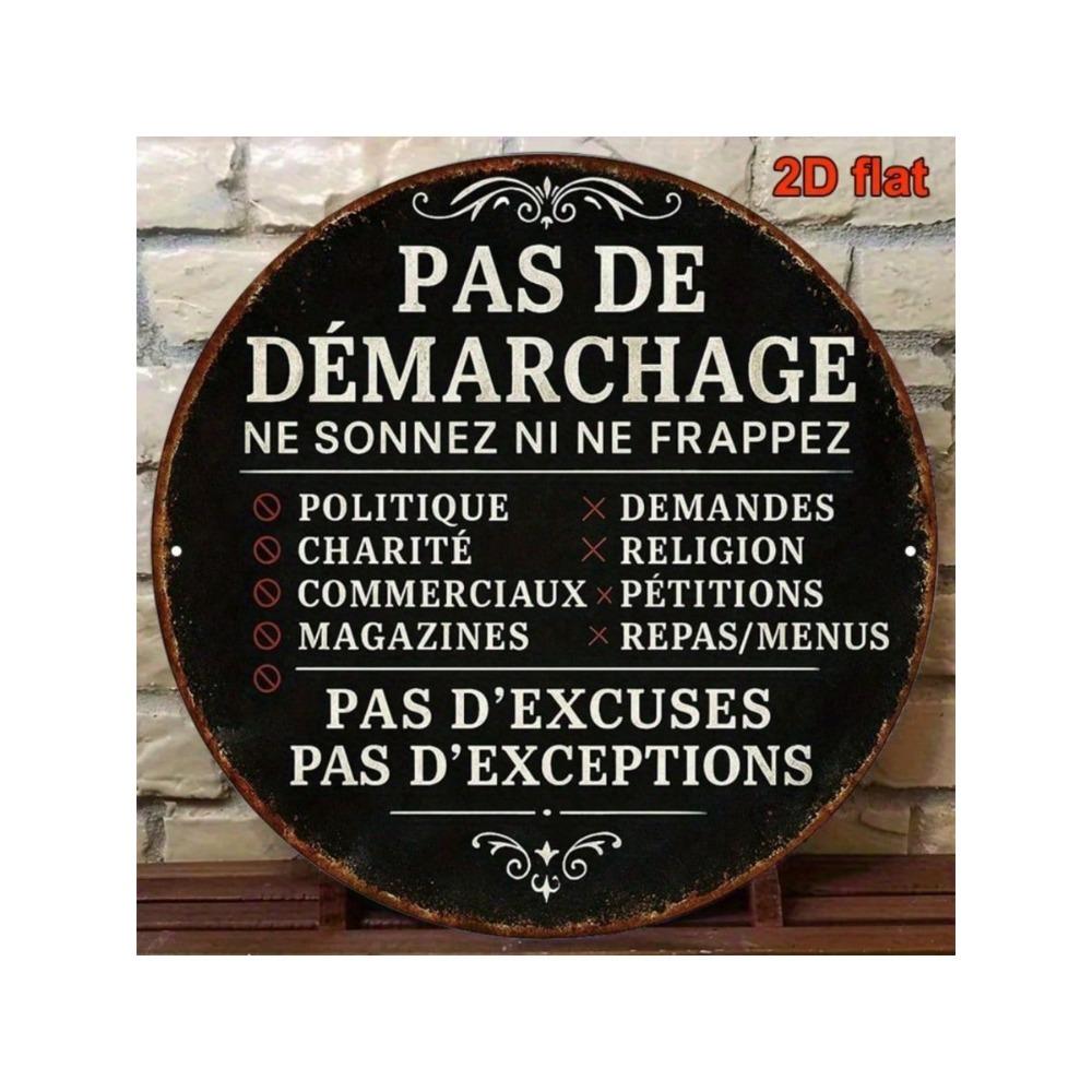 Vintage No Soliciting Metal Wall Sign Rustic Home Decor