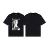 2025 Loose Fit Short Sleeve T-Shirt Men Women Cartoon Letter Print Casual Top