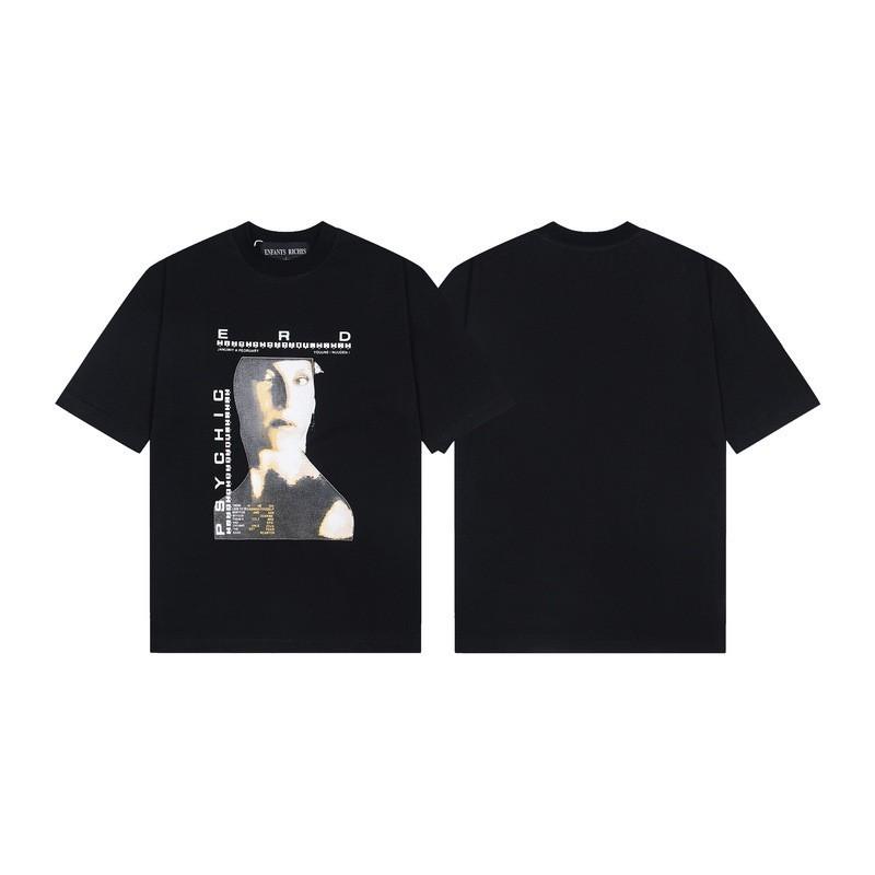 2025 Loose Fit Short Sleeve T-Shirt Men Women Cartoon Letter Print Casual Top