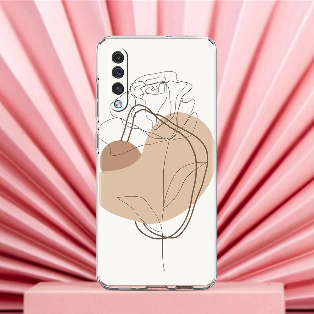 Чехол для телефона Samsung A56 A36 A26 A24 A16 A14 A12 A32 A50 A70 A20E A22 A40 A34 A54 A42 A52 5G A04s A06 Чехол Линейный рисунок